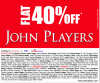 John Players Sale