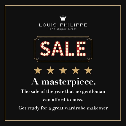 Louis Philippe-End of Season Sale-Upto 50% Off and many more offers starts on 15th Jun 2018 ...